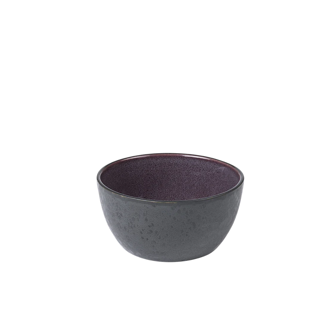 Bitz Living Stoneware Bowl 14cm Black Lilac